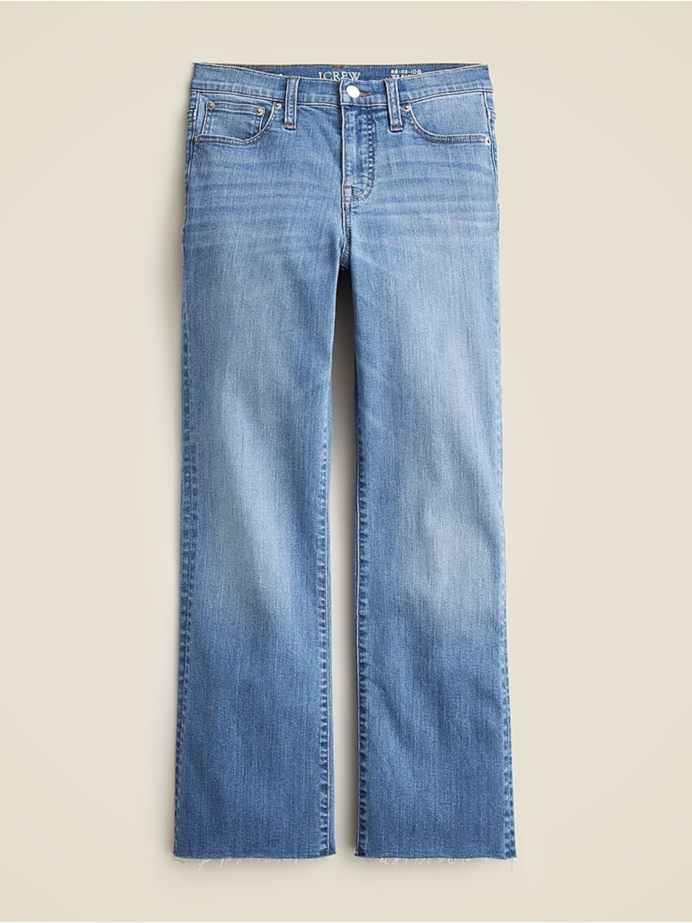 J. Crew Mid Rise Cropped Kickout Jean in 2003 Super-stretch Denim Women’s 25
